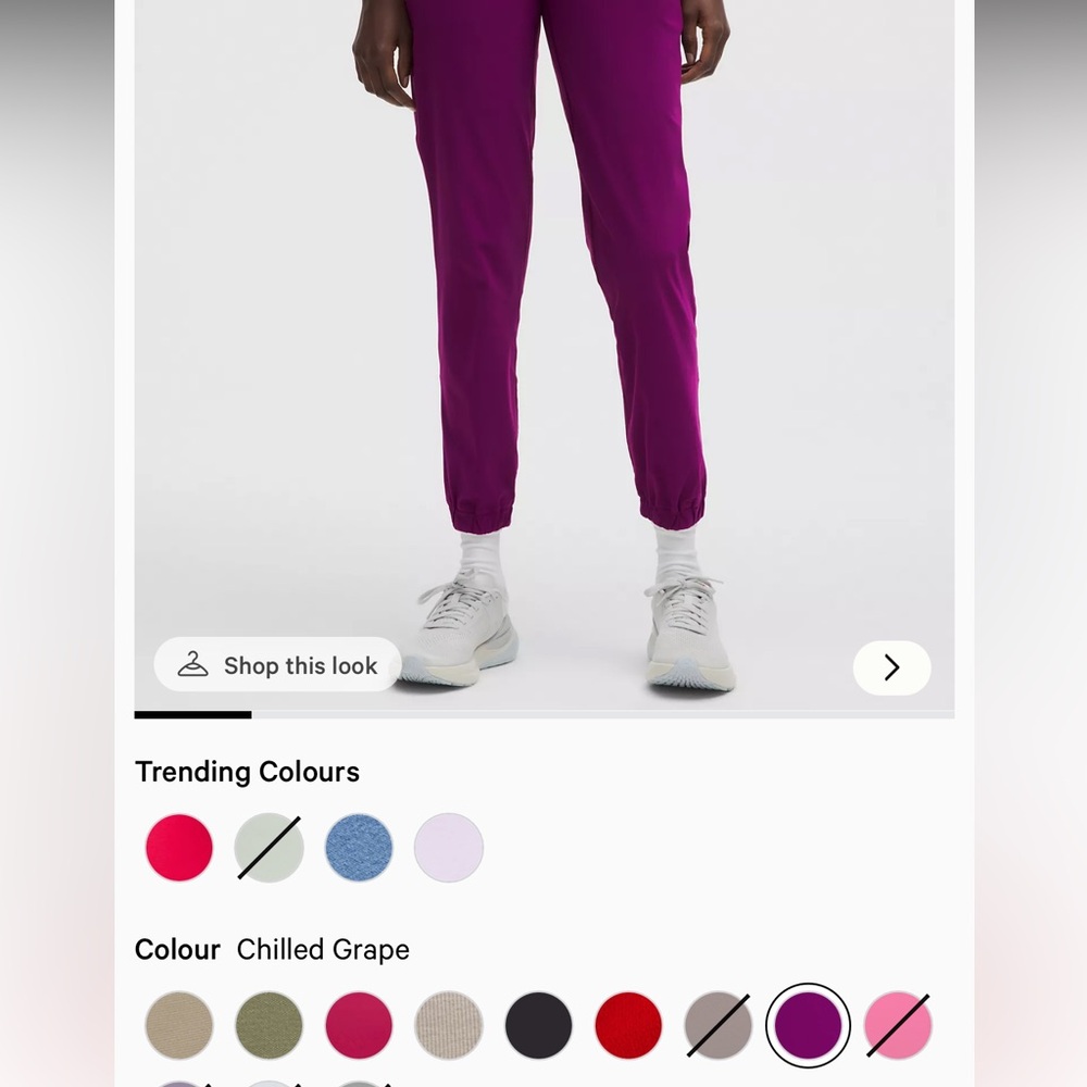 Lululemon Adapted State HR Jogger Regular Chilled Grape Size 6 NWT - Picture 8 of 9